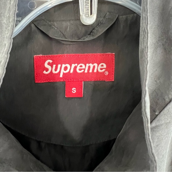 Vintage Supreme 100% Silk Shell Black Fall Winter 2015 Bomber Jacket Mens Sz S - Picture 4 of 12